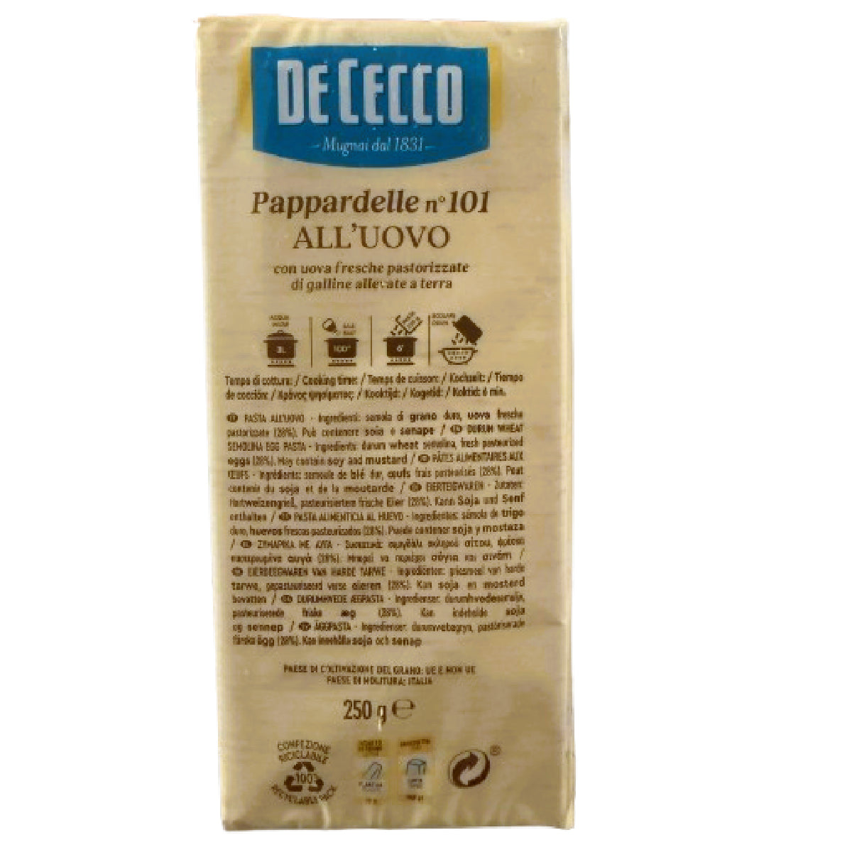 De Cecco Pappardelle N°101 – 250g