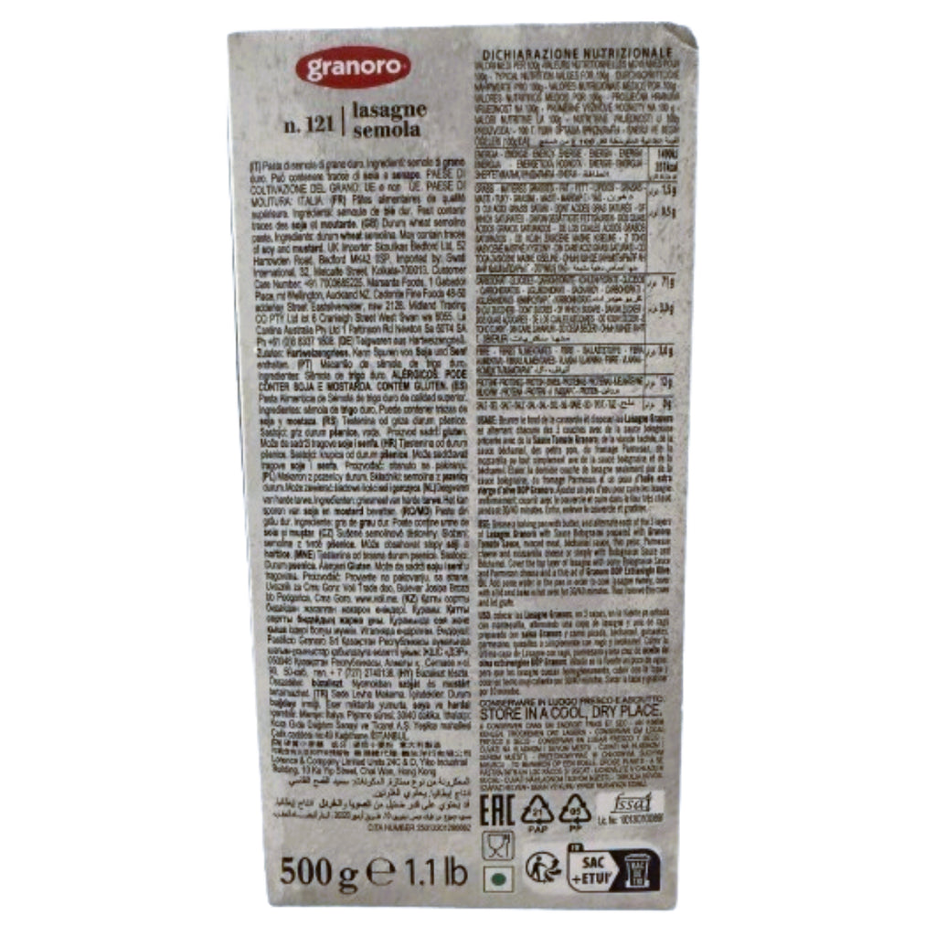 Granoro Lasagna N°121 – 250g