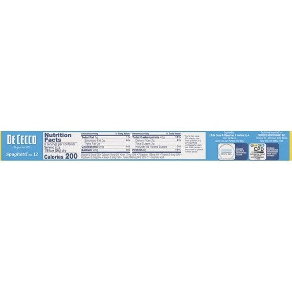 De Cecco Spaghetti N°12 – 454g